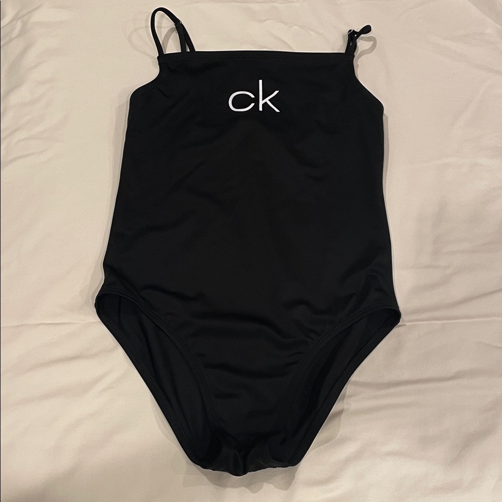 VTG Calvin Klein Classic Black One-Piece